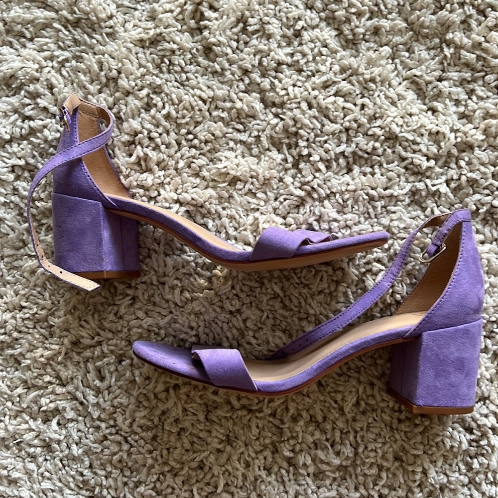 Target A New Day Lilac Size 8.5 Michaela Quarter Strap Heeled Sandals